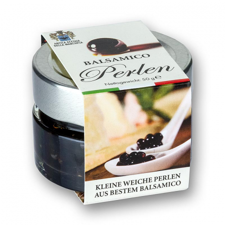 Alte specialitati dulci - Caviar condimentat „otet balsamic”, Terra del Tuono, marimea perlelor 3-5mm, sferice, 50 g