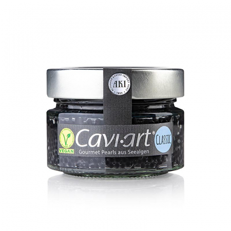 Specialitati vegetale - Caviar cu alge Cavi-Art, negru cu aroma de sturion, 100 g