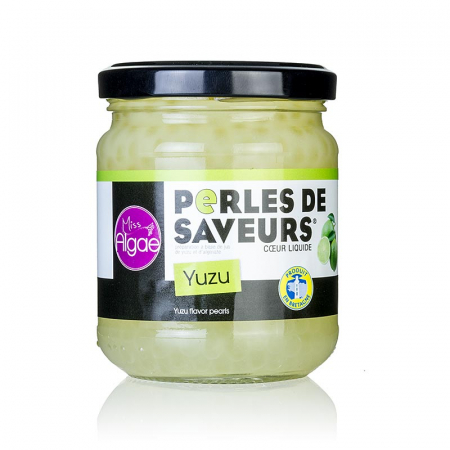 Specialitati dulci - Caviar cu fructe „Yuzu”, Les Perles, marimea perlelor 5mm, sferice, Les Perles, 200 g