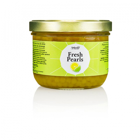 Alte specialitati dulci - Caviar de fructe "lamâie-lime", marimea perlelor 5mm, sferice, perle cocktail, 365 g