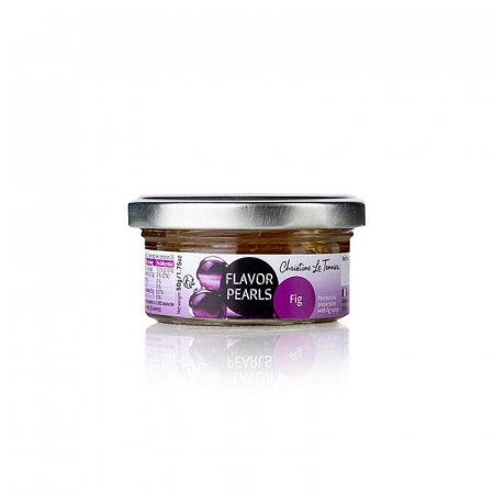 Specialitati dulci - Caviar de fructe "smochin", Les Perles, marimea perlelor 5mm, sferice, 50 g