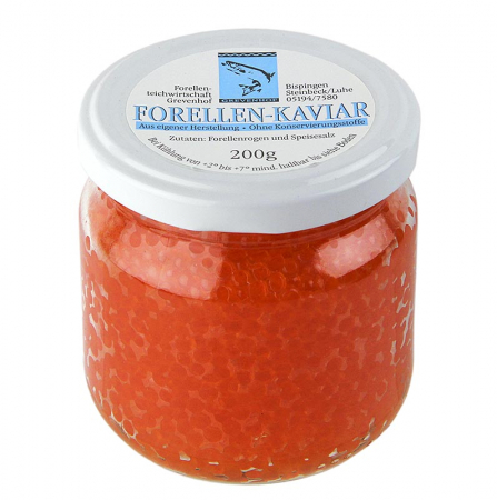 Caviar - Caviar de pastrav, portocaliu auriu, 200 g