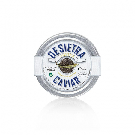 Caviar - Caviar Desietra Osietra (Acipenser gueldenstaedtii), acvacultura Germania, 30 g