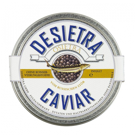 Caviar - Caviar Desietra Osietra (gueldenstaedtii), acvacultura, fara conservanti, 125 g