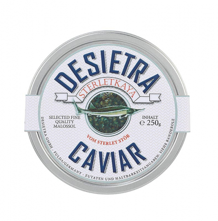 Specialitati din peste - Caviar Desietra Sterletkaya din sturion Sterlet, acvacultura Germania, 250 g