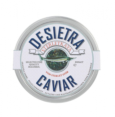 Specialitati din peste - Caviar Desietra Sterletkaya din sturion Sterlet, acvacultura Germania, 50 g
