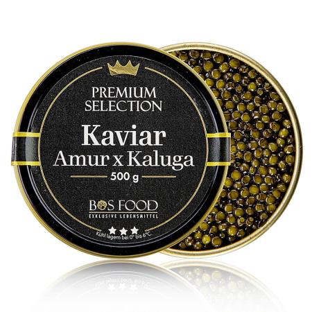Caviar - Caviar selectie sturion Amur x Kaluga, fara conservanti - 500gr