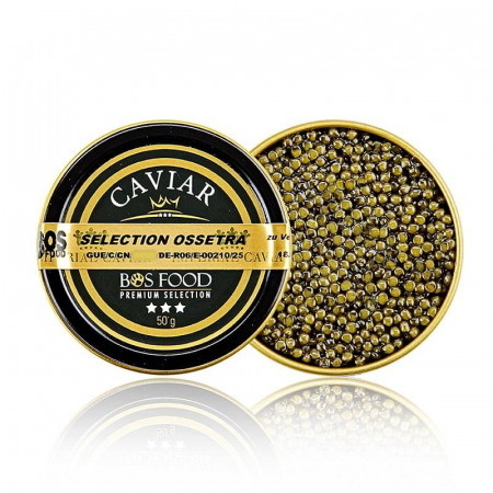 Specialitati din peste - Selecție de caviar - Ossetra / Osietra (güldenstaedtii) CAVIAR PLAT (oK), 50 g