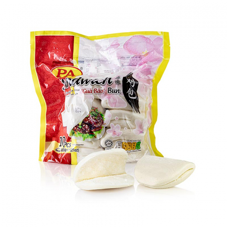 Bucataria chineza - Chifla sandvis (Bao), 10 bucatii a 60 g fiecare, 600 g, 10 x 60 g