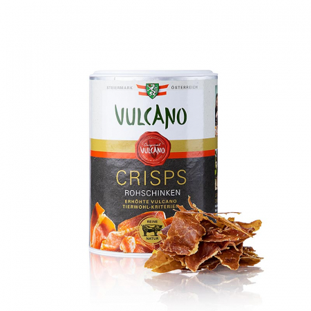 Produse afumate - Chips VULCANO, șuncă crudă - chipsuri, 35 g