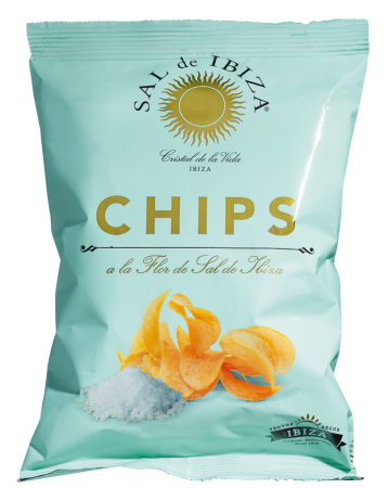 Snacks - Chipsuri de cartofi cu flori de sare din Ibiza - 125gr