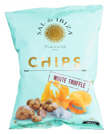 Snacks - Chipsuri de cartofi cu trufe albe cu flori de sare din Ibiza - 125gr