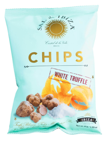 Bacanie - Chipsuri de cartofi cu trufe albe cu flori de sare din Ibiza - 45 gr