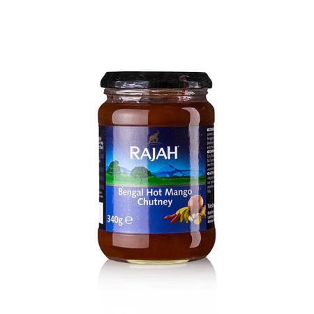 Diverse ingrediente asiatice - Chutney de mango, iute/picant, Rajah, 340 g