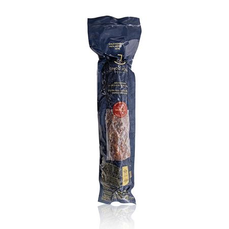 Produse afumate - Cinco Jotas - Salchichon iberic 100% hrănit cu ghinde, întreg, aprox. 500 g