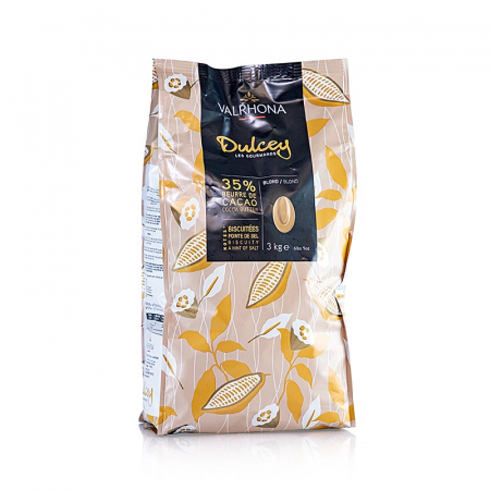 Ciocolata - Ciocolata Couverture blonda, Dulcey, dischete, 35% cacao, 3 kg