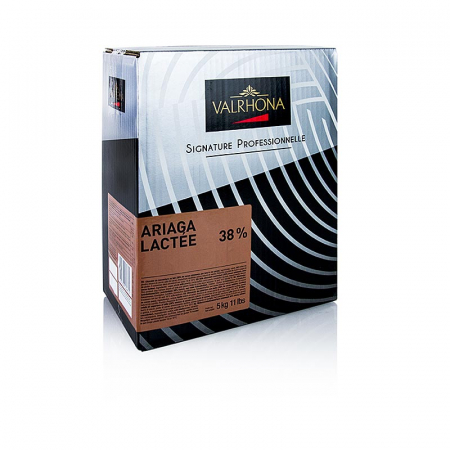 Ciocolata - Ciocolata Couverture cu lapte, Ariaga Lactee, banuti, 38% cacao, 5 kg