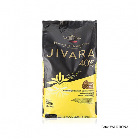 Ciocolata - Ciocolata Couverture cu lapte integral, Jivara Lactée Grand Cru, dischete, 40% cacao, 3 kg