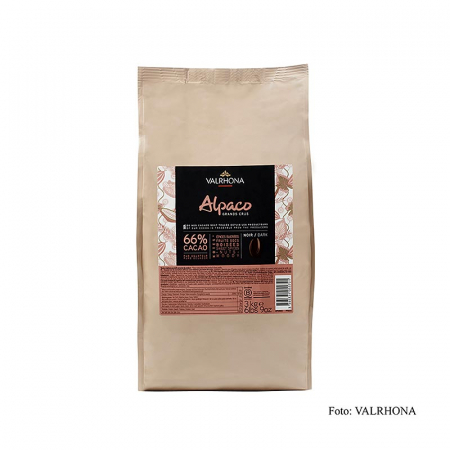 Ciocolata neagra - Ciocolata Couverture neagra, Alpaco "Grand Cru", dischete, 66% cacao, Ecuador, 3 kg