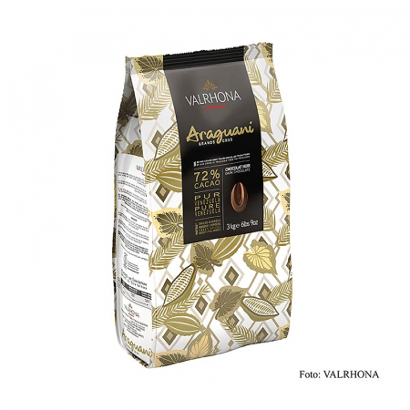 Ciocolata neagra - Ciocolata Couverture neagra, Araguani "Grand Cru", dischete, 72% cacao, Venezuela, 3 kg