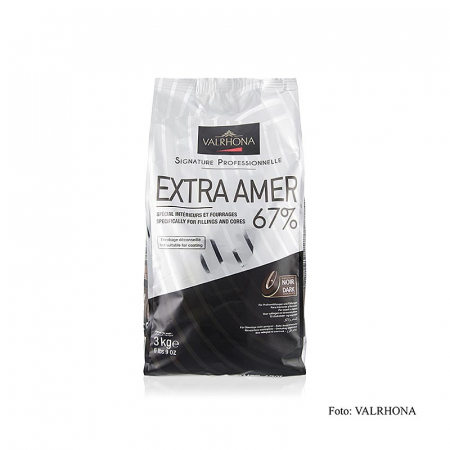 Ciocolata neagra - Ciocolata Couverture neagra, Extra Amer, dischete, 67% cacao, 3 kg