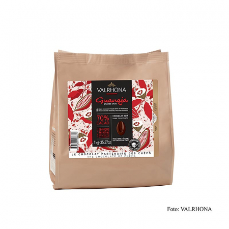 Ciocolata neagra - Ciocolata Couverture neagra, Guanaja "Grand Cru", dischete, 70% cacao, 1 kg