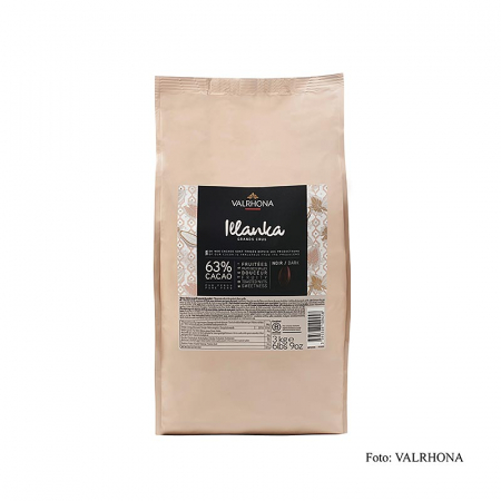Ciocolata neagra - Ciocolata Couverture neagra, Illanka, dischete, 63% cacao, Peru, 3 kg