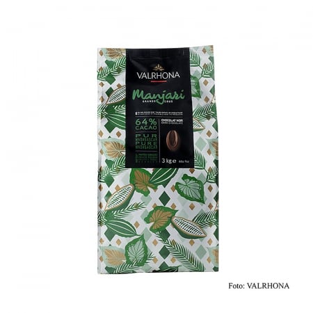 Ciocolata neagra - Ciocolata Couverture neagra, Manjari "Grand Cru", dischete, 64% cacao, Madagascar, 3 kg