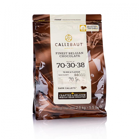 Ciocolata - Ciocolata neagra, 70% cacao, 2,5 kg