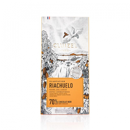 Michel Cluizel - Ciocolata neagra, Michel Cluizel (12159), amara, cacao din plantatia Riachuelo 70%, 70 g