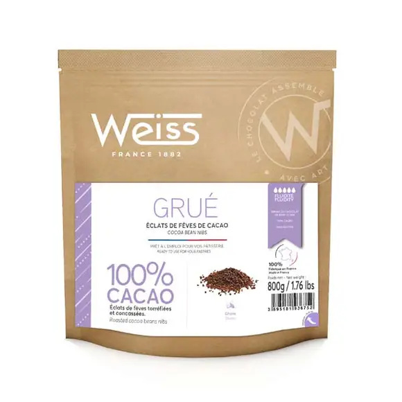 Ciocolata neagra - Boabe de cacao maruntite, Weiss, 800g