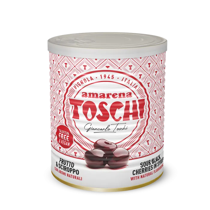 Miere, chutney si dulceata - Cirese Amarena Toschi, in sirop, cutie 1000g