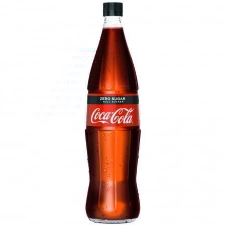 Bauturi racoritoare - Coca-Cola Zero, retro, import, 1L, ambalaj din sticla