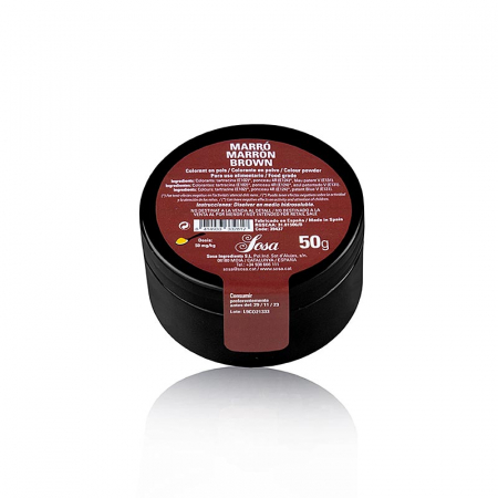 Aditivi alimentari - Colorant alimentar maro, pudra, hidrosolubil, Sosa, 50 g