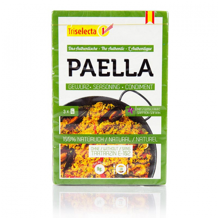 Mirodenii unice - Condiment pentru paella, cu sofran, 3x3g, 9 g