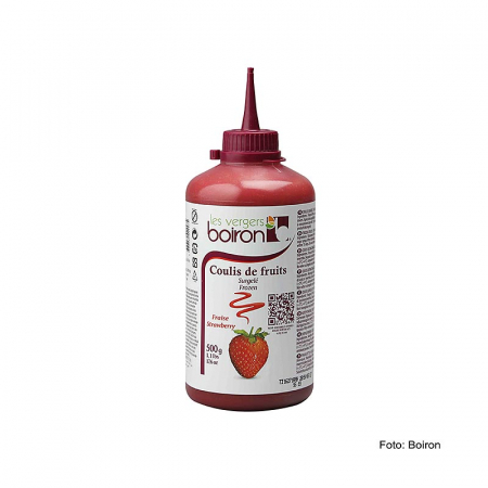 Piureuri - Coulis / Sos - capsuni, 16% zahar, sticla de stoarcere, TK, 500 g