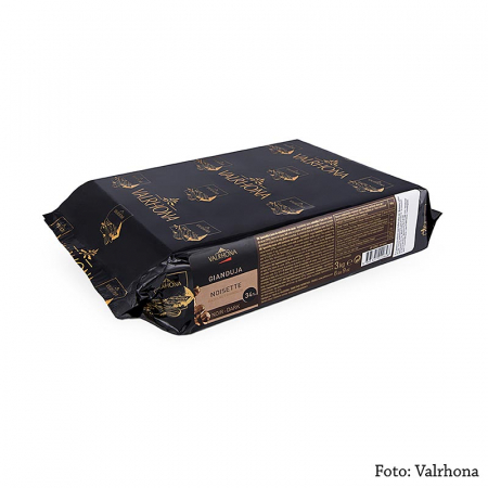 Diverse produse Valrhona - Couvertura de alune amara neagra, Gianduja Noisette, bloc, 3 kg