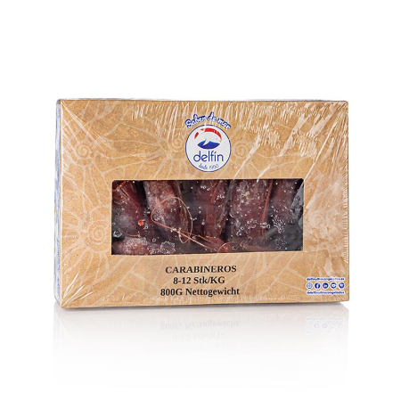 Creveti - Creveti Carabinieros de adancime, HOSO, congelati, 800 g, aprox. 8 bucati