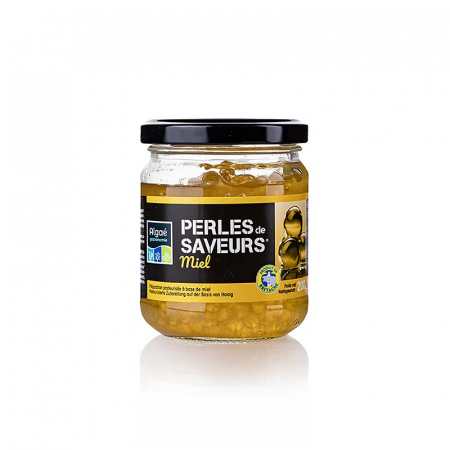 Caviar - Caviar condimentat „Miere”, mărimea perlei 5 mm Sferic, Les Perles, 200 g