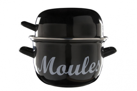 Ustensile de Bucatarie - CT Moules Oala Midie Neagra 18 cm