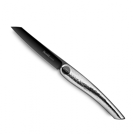 Cutite si accesorii - Cutit pliabil Nesmuk Janus , 202 mm (115 mm inchis), maner din argint - 1 buc