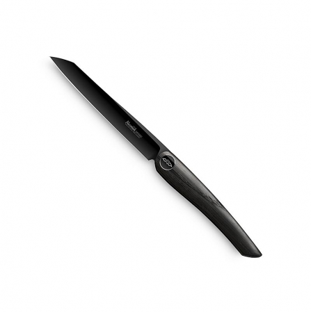 Cutite si accesorii - Cutit pentru friptura si masa Nesmuk Janus, maner din stejar mlastina, 2 buc