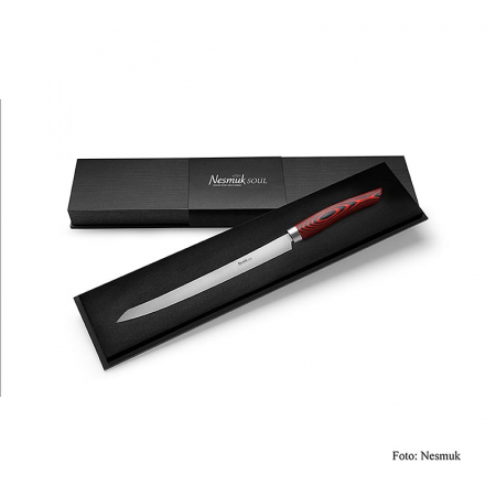 Cutite si accesorii - Cutit bucatar Nesmuk Soul Slicer 3.0, 260 mm, maner Micarta Red, 1 buc