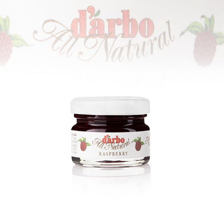 Miere, chutney si dulceata - Dulceata de zmeura extra, borcane de portie, darbo, 1,68 kg, 60 x 28g