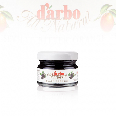 Miere, chutney si dulceata - Dulceata de coacaze negre (cassis), borcane de portie, darbo, 1,68 kg, 60 x 28g