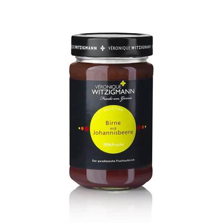 Miere, chutney si dulceata - Gem de pere si coacaze rosii, 225g