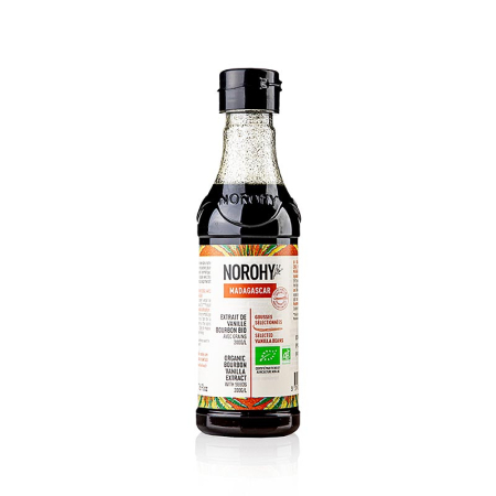 Mirodenii unice - Norohy - Extract de vanilie din Madagascar, cu seminte, organic, 225 ml