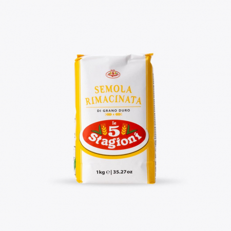 Bacanie - Faina de grau dur Semola Rimacinata, Le 5 Stagione, 1 kg