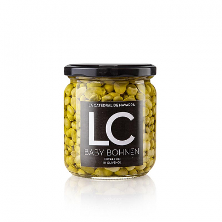 Bacanie - Boabe de fasole verde in ulei de masline, 345 g