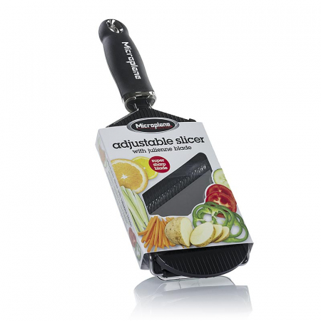 Razatoare, peelere, feliatoare - Feliator reglabil cu lama pentru Julienne, Microplane